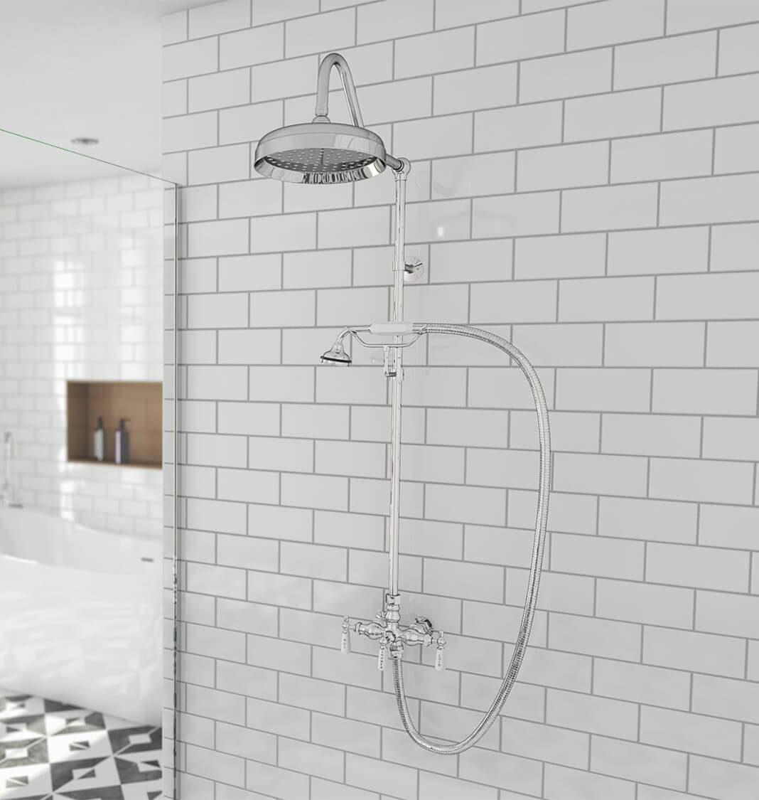 Exposed Pipe Showers